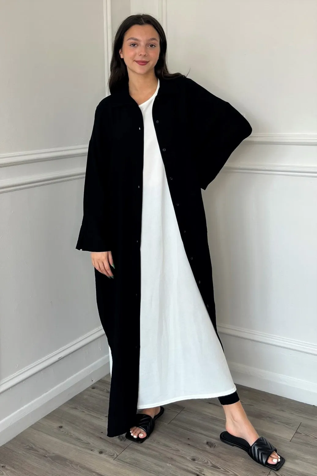 Mimi Oversized Jacket/Dress - Black