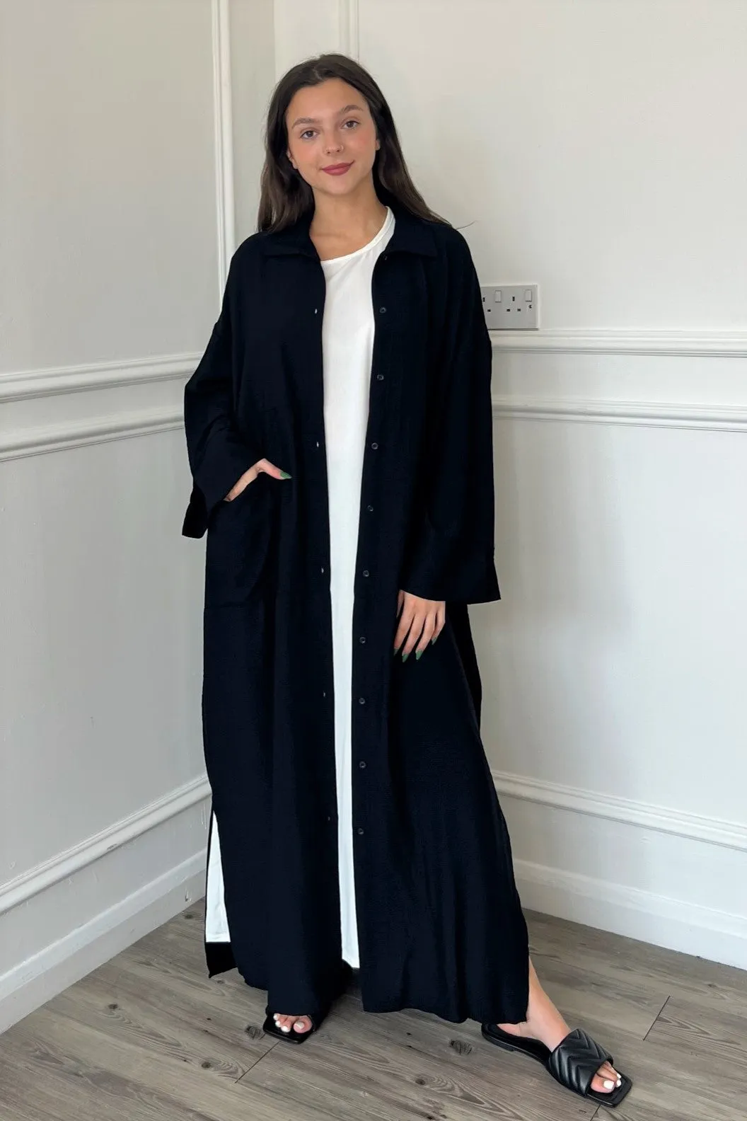 Mimi Oversized Jacket/Dress - Black