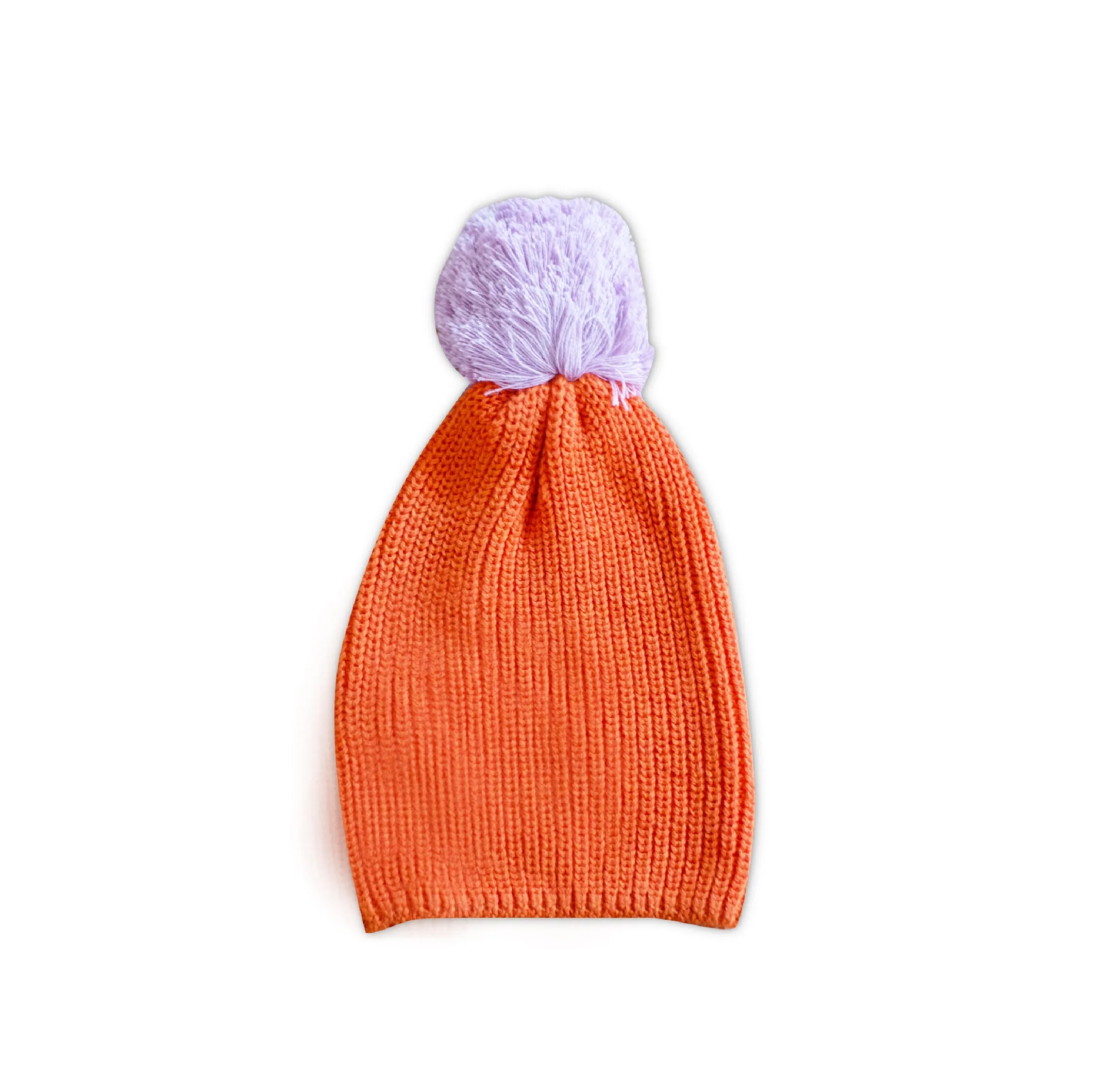 Mini Kardi Orange Pom Beanie