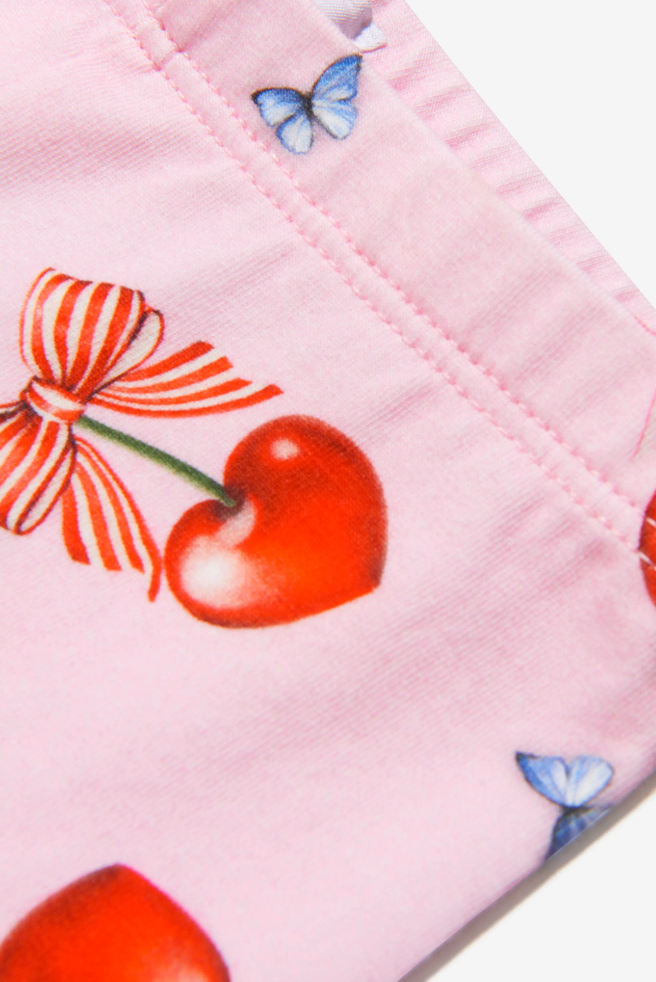 Monnalisa Baby Girls Cotton Cherry Print Leggings