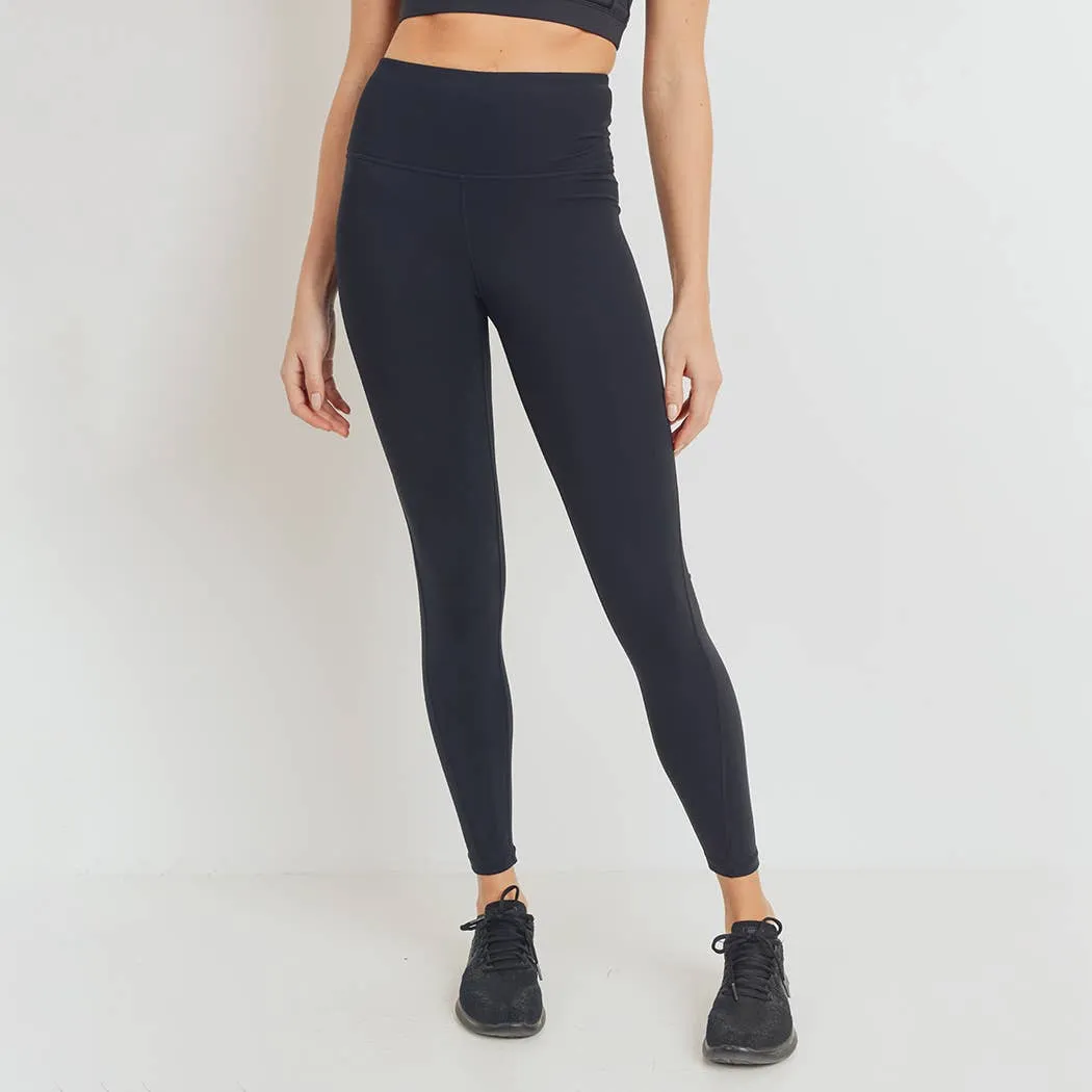 Mono B GREEN Essential Lycra-Blend Highwaist Leggings