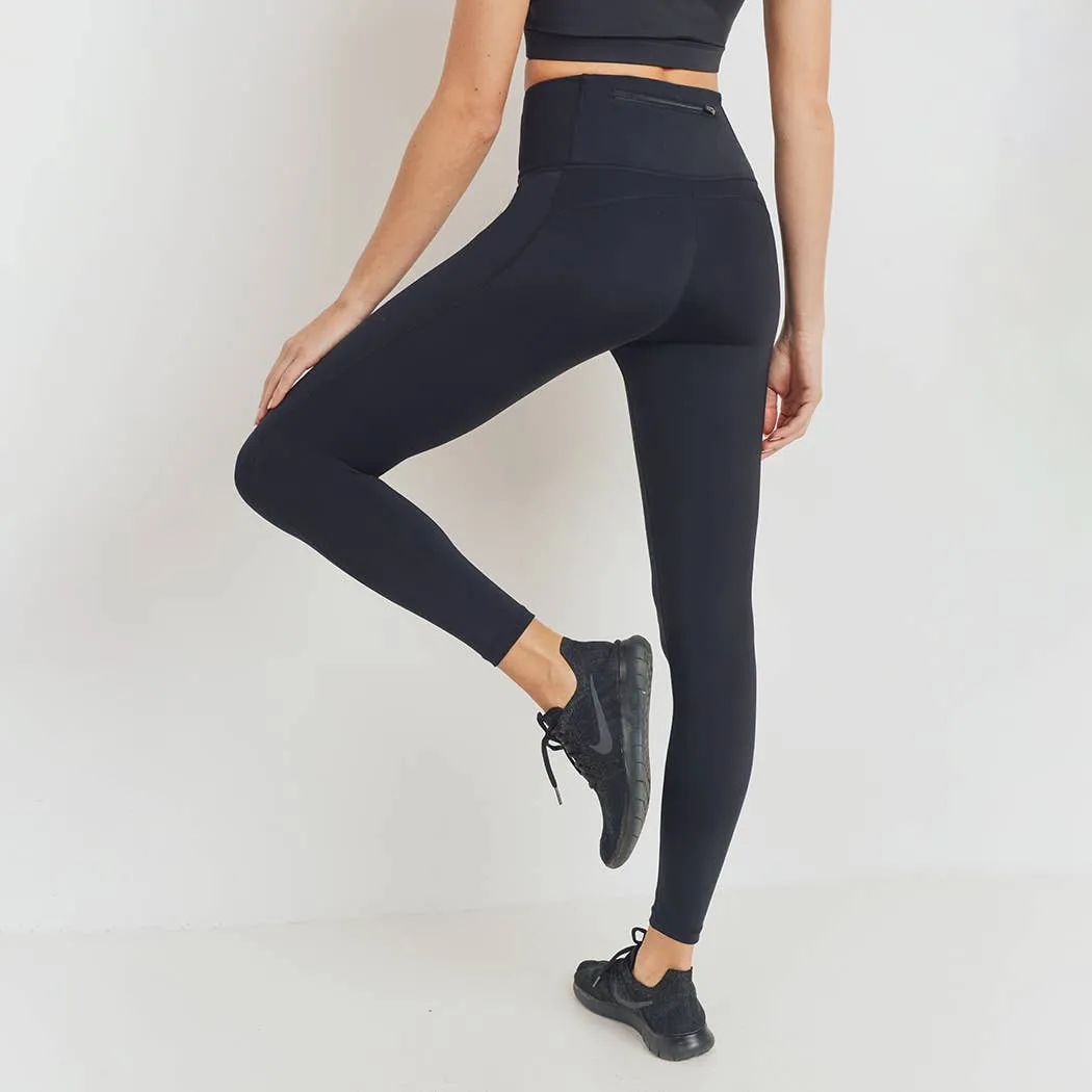 Mono B GREEN Essential Lycra-Blend Highwaist Leggings