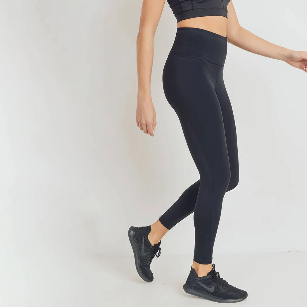 Mono B GREEN Essential Lycra-Blend Highwaist Leggings