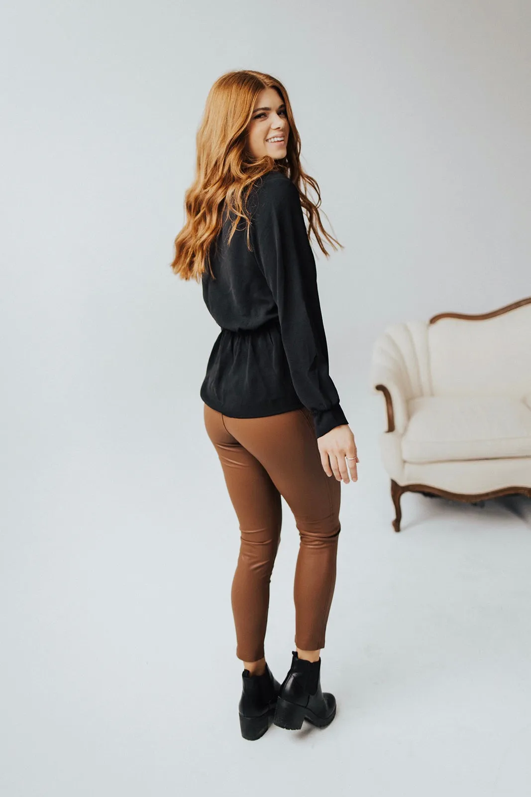 Motion Faux Leather Leggings - FINAL SALE