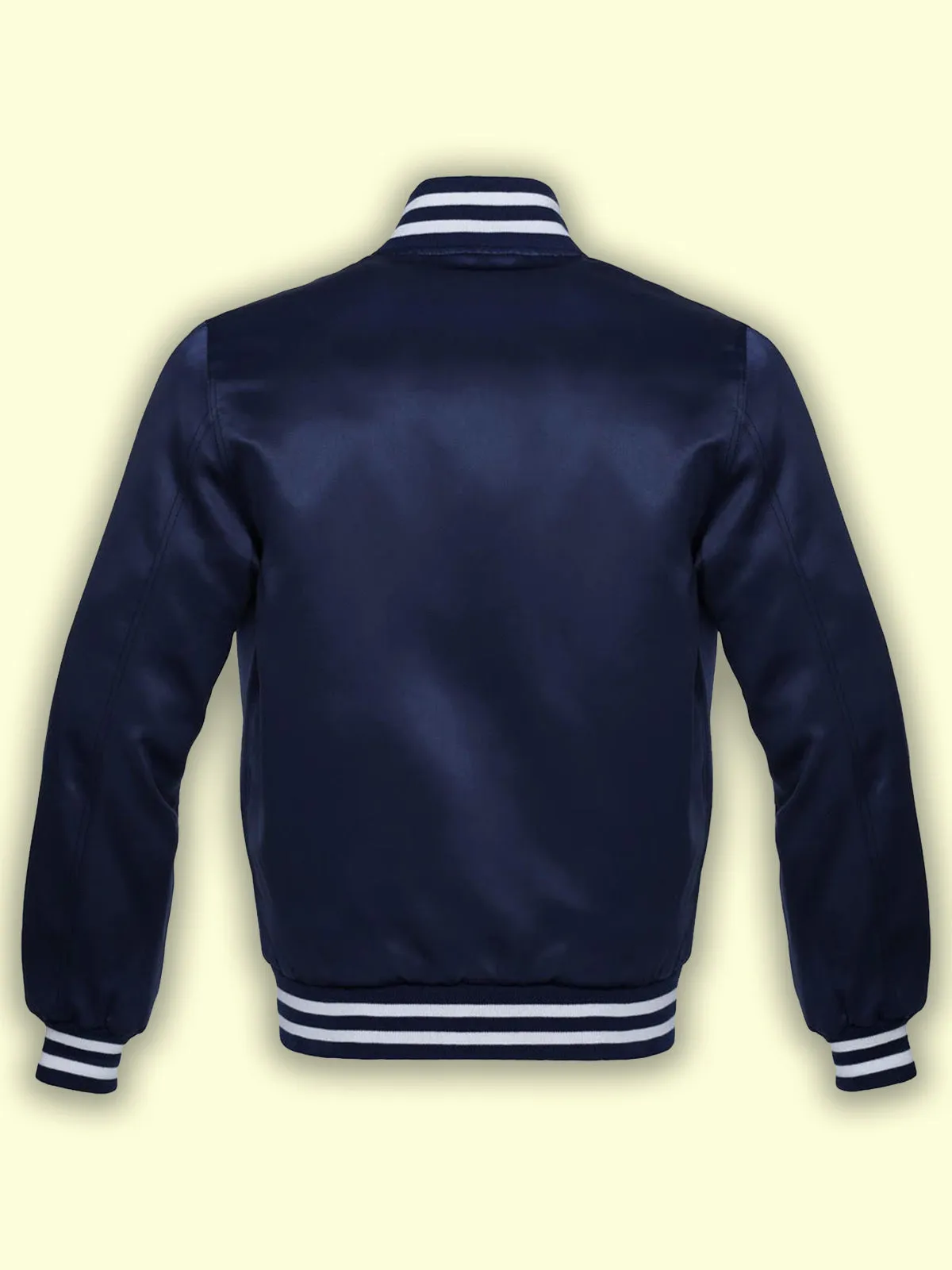 Navy Blue Satin Jacket