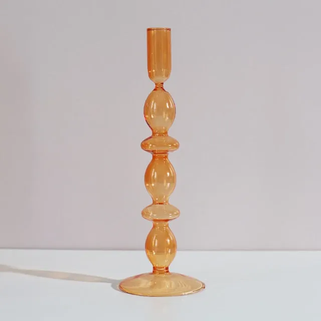 Nordic Stylish Bubble Glass Candle Holder