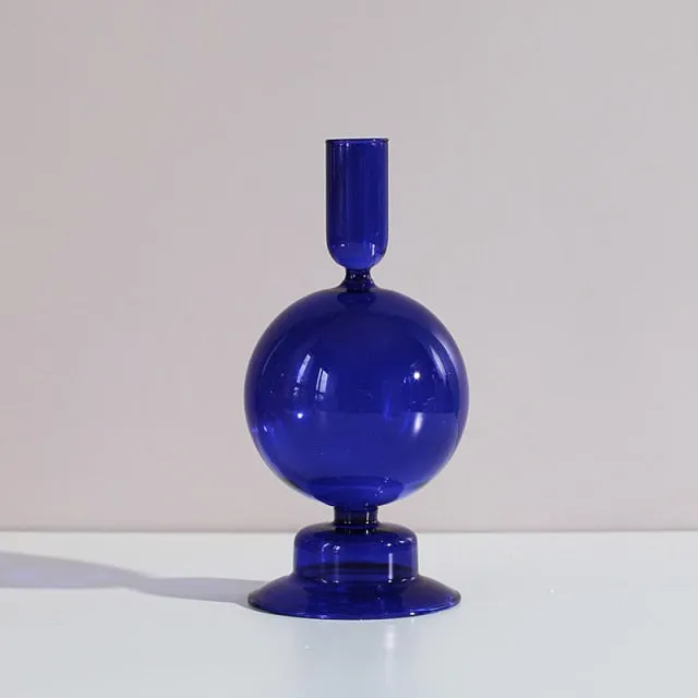 Nordic Stylish Bubble Glass Candle Holder