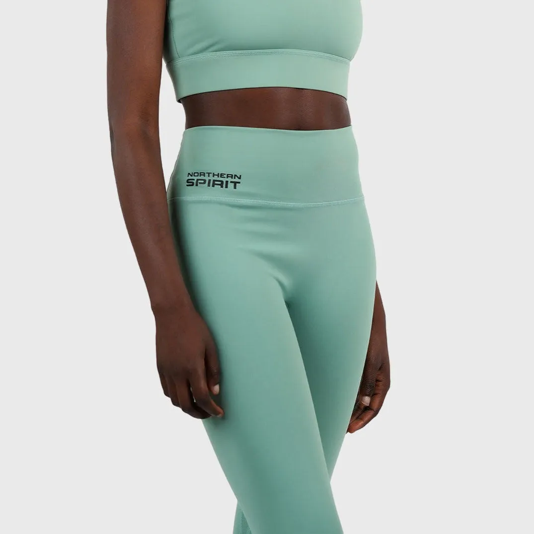 Northern Spirit - GALAXY WOMEN'S HIGH WAISTED TIGHT 27" - SHALE GREEN