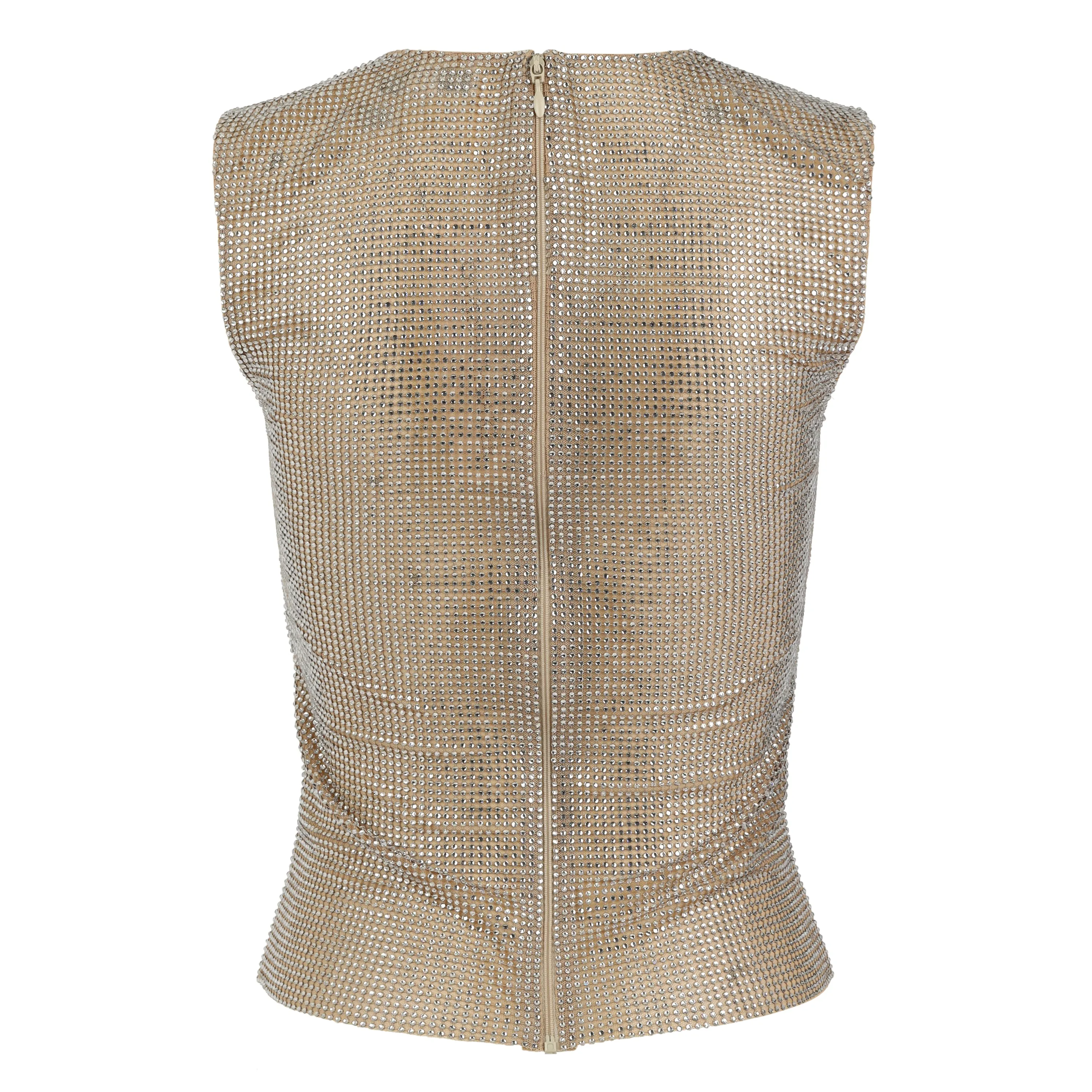 Nude Crystal Tank Top