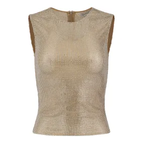 Nude Crystal Tank Top