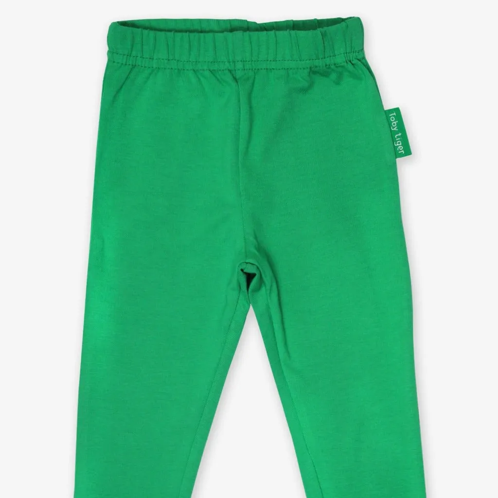 Organic Green Basic Leggings