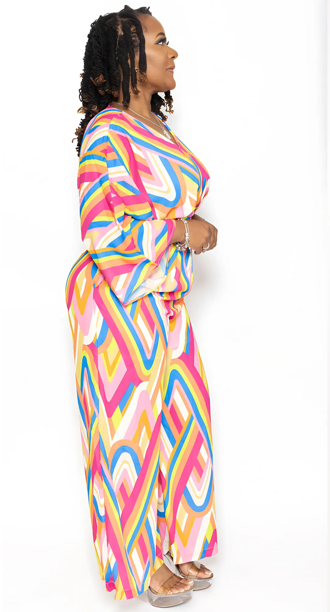 Paintbrush Kimono Sleeve Jumpsuit