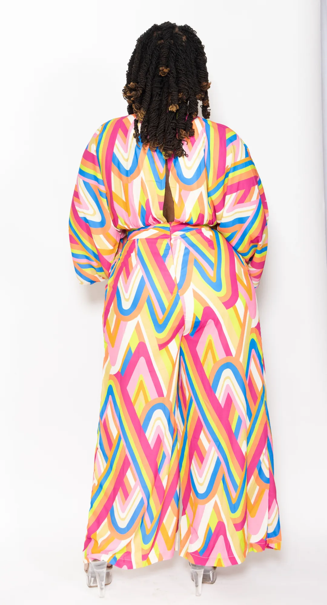 Paintbrush Kimono Sleeve Jumpsuit