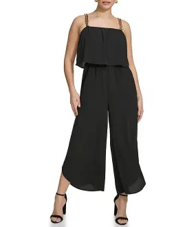 Pebble Crepe Square Jumpsuit - Kensie