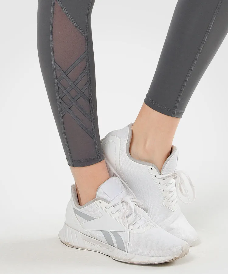 Pockets With Reflectives Tripe Running Leggings 26‘’ | Women's High Support Leggings