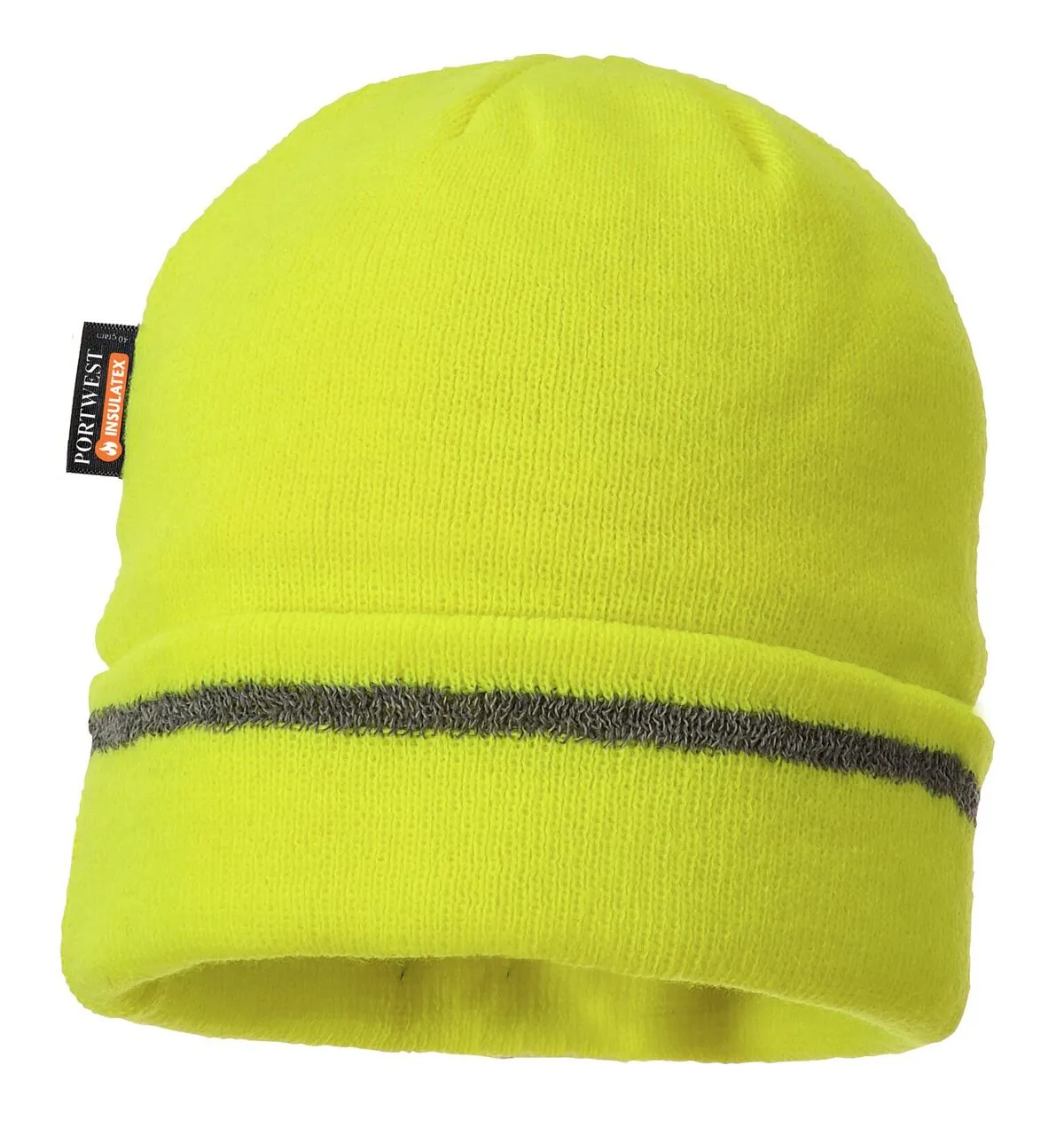 Portwest Reflective Trim Knit Cap Insulatex Lined #B023