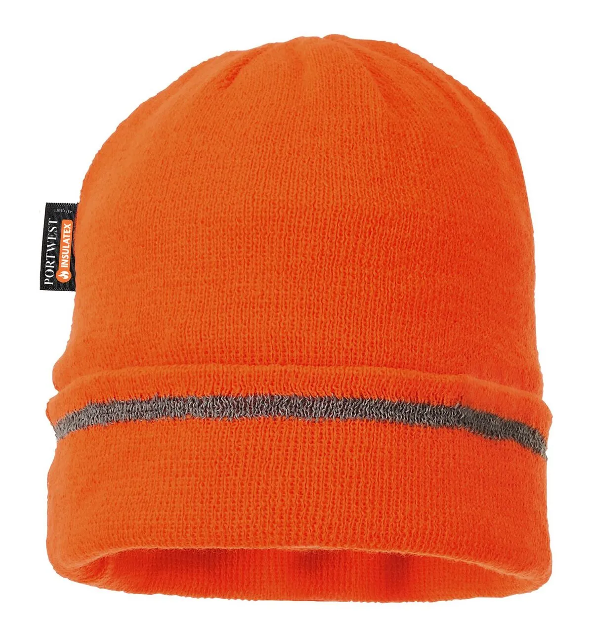 Portwest Reflective Trim Knit Cap Insulatex Lined #B023