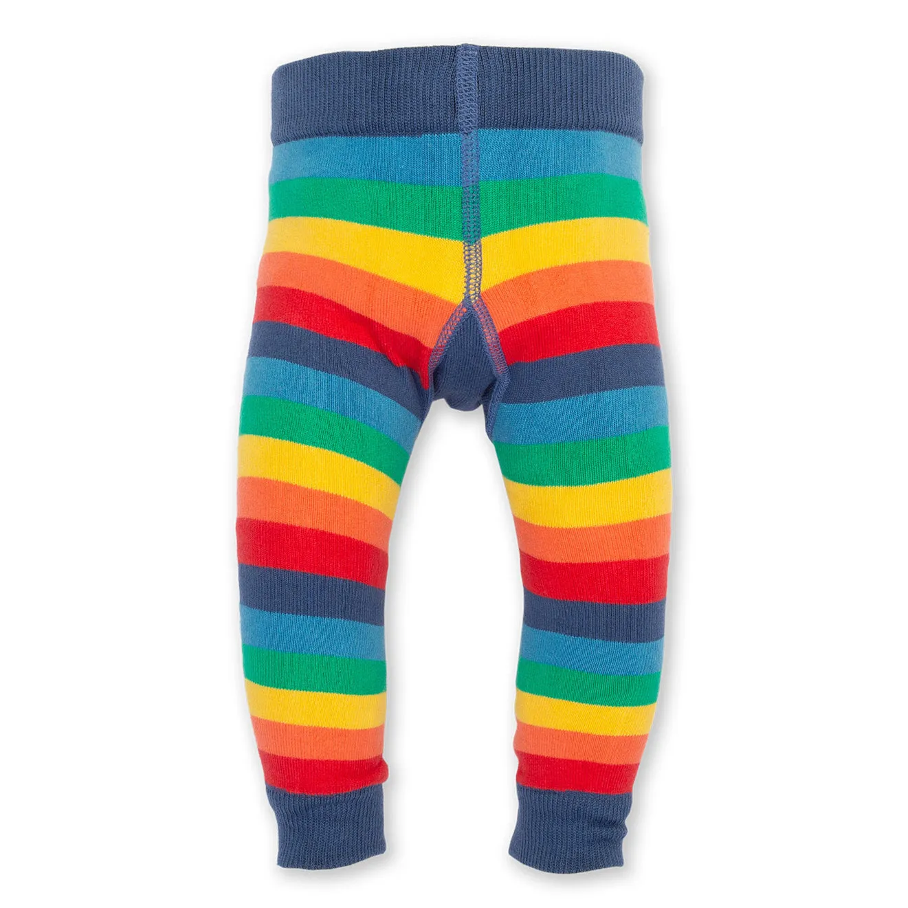 Rainbow caterpillar knit leggings