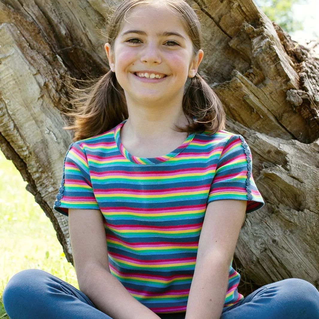 Rainbow daisy t-shirt