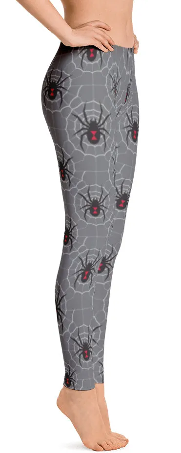 ReadyGOLF: Black Widow Grey Women's All-Over Leggings