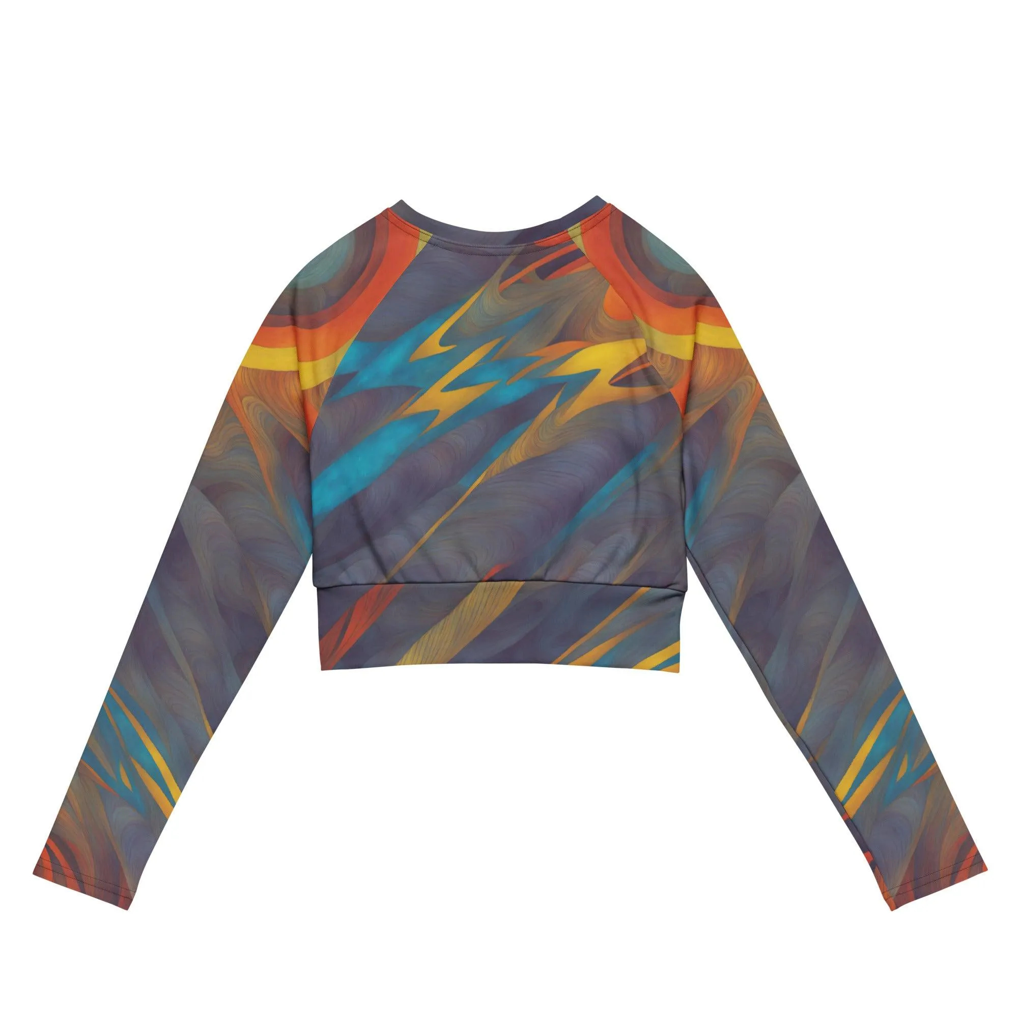 Recycled Long-sleeve Crop Top Supernova