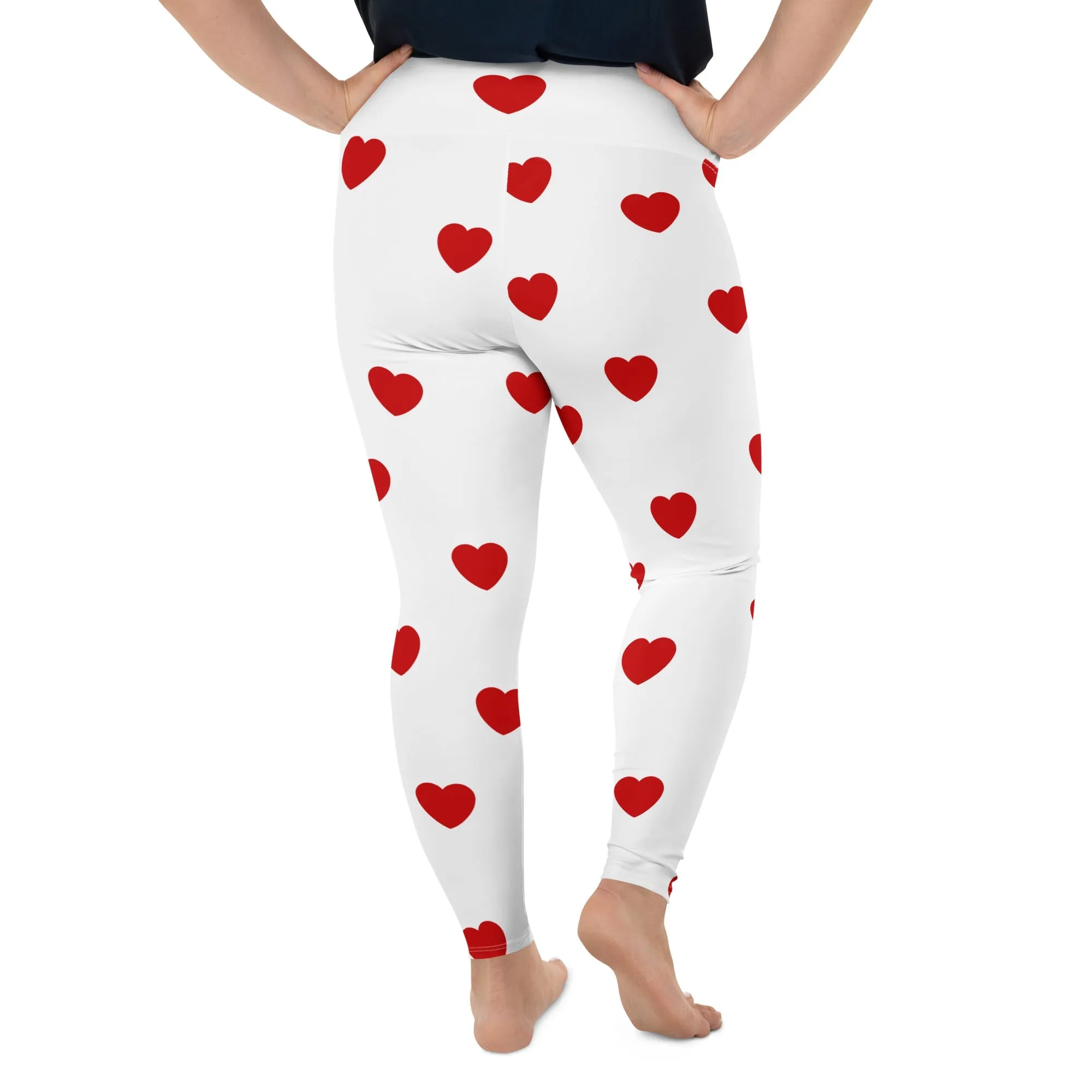 Red Hearts Plus Size Leggings