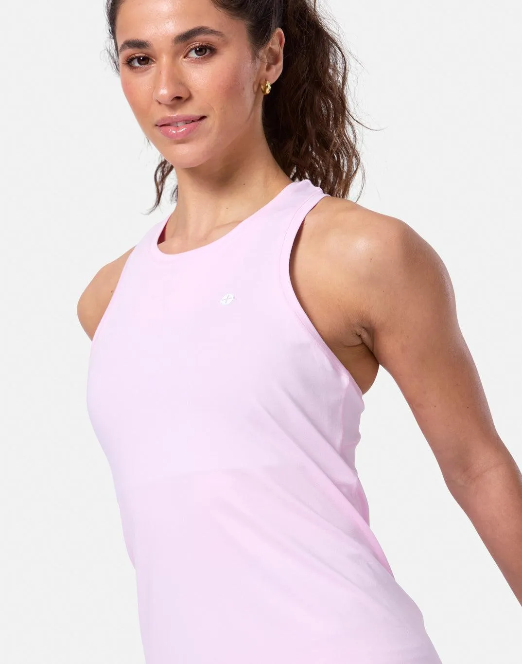 Relentless Racer Back Vest in Baby Pink