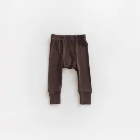 Ribbed Modal Pant - Espresso