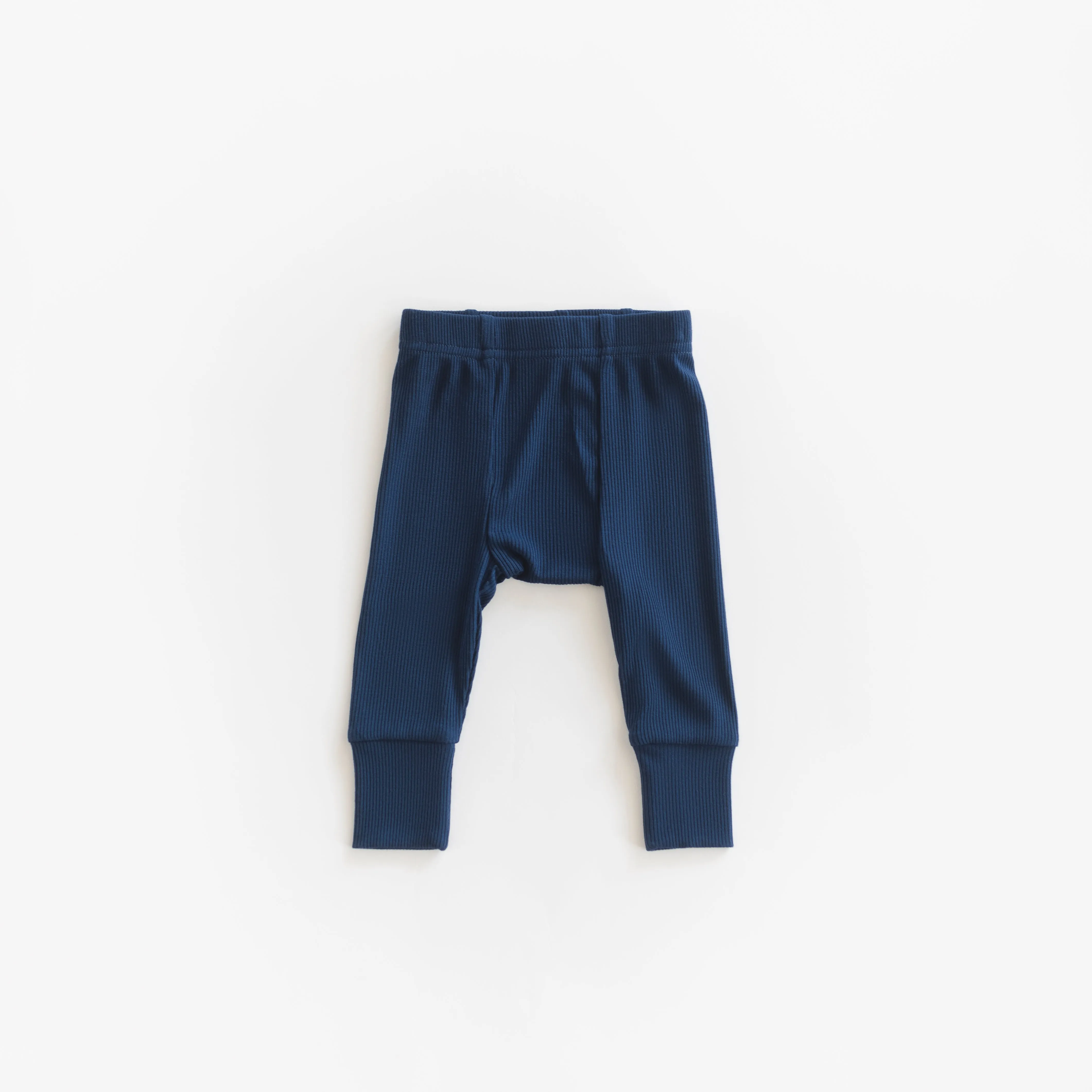 Ribbed Modal Pant - Navy