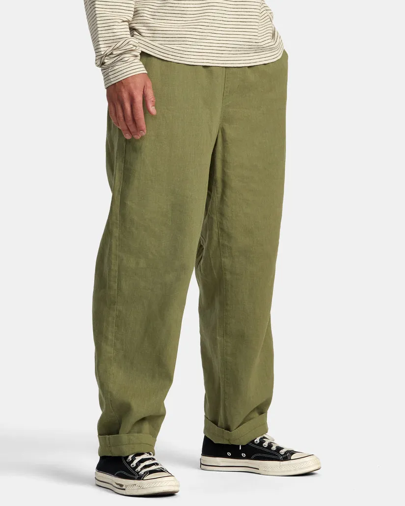 RVCA VACANCY ELASTIC WAIST PANTS - SUR