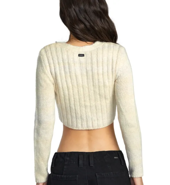 RVCA Womens Destiny Crop Sweater