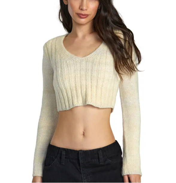 RVCA Womens Destiny Crop Sweater