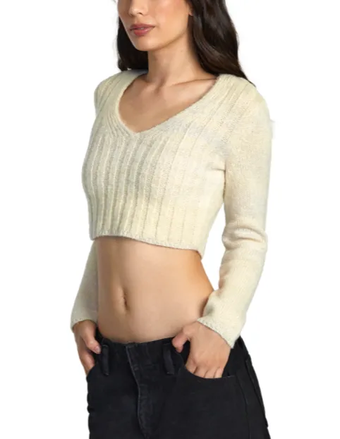 RVCA Womens Destiny Crop Sweater