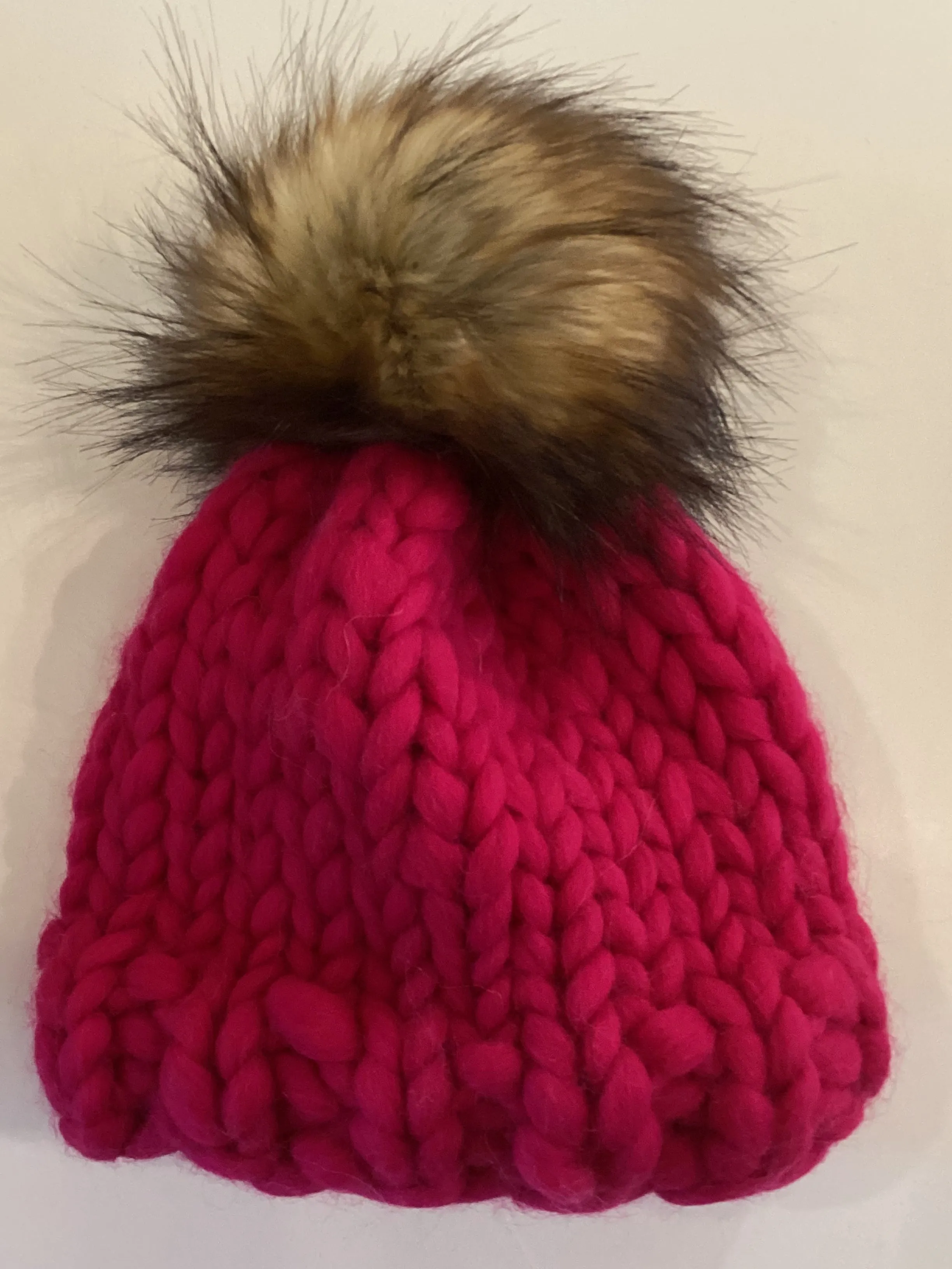 SC1-001 *Merino Wool Hat with Pom Pom