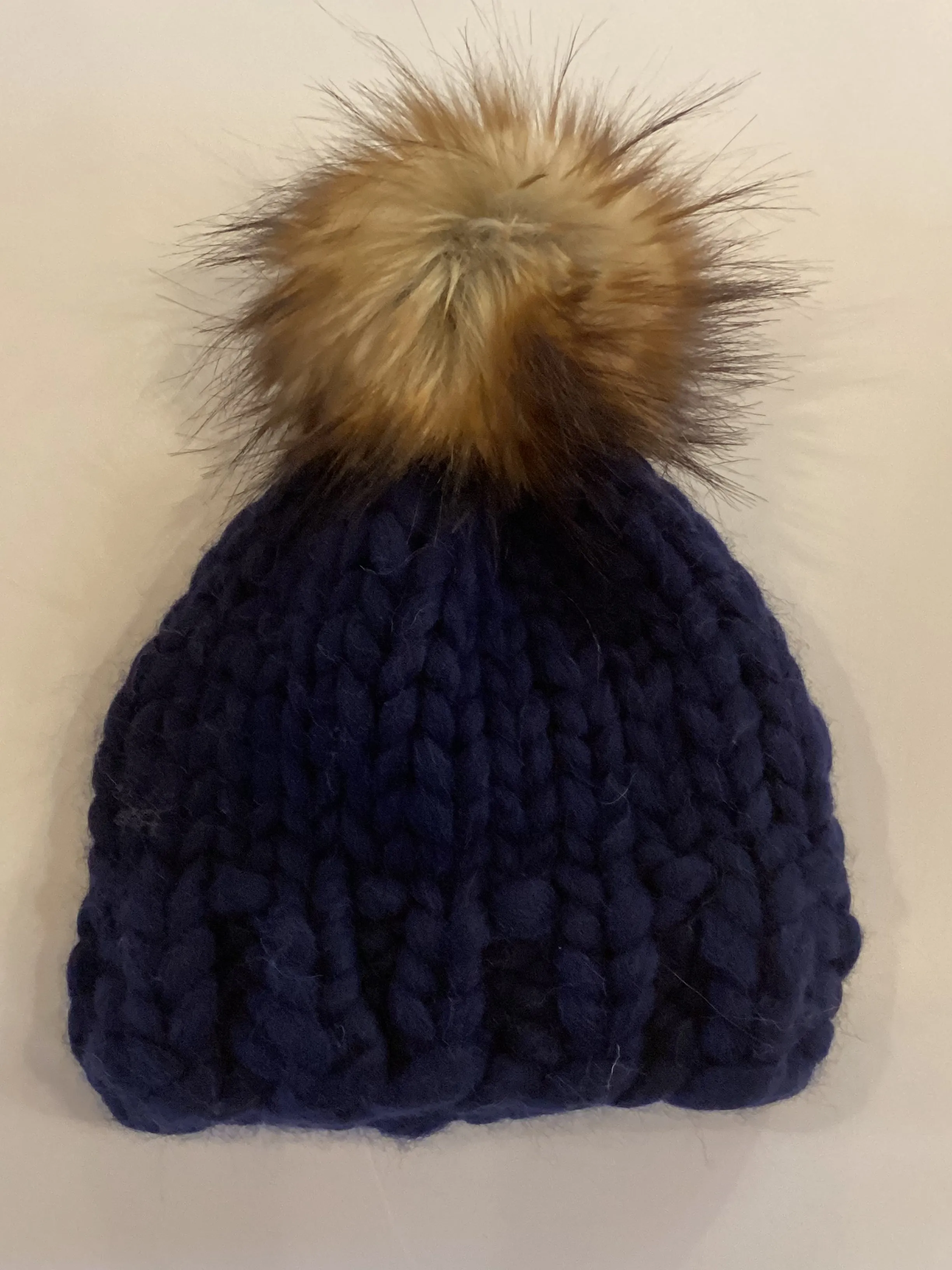 SC1-001 *Merino Wool Hat with Pom Pom