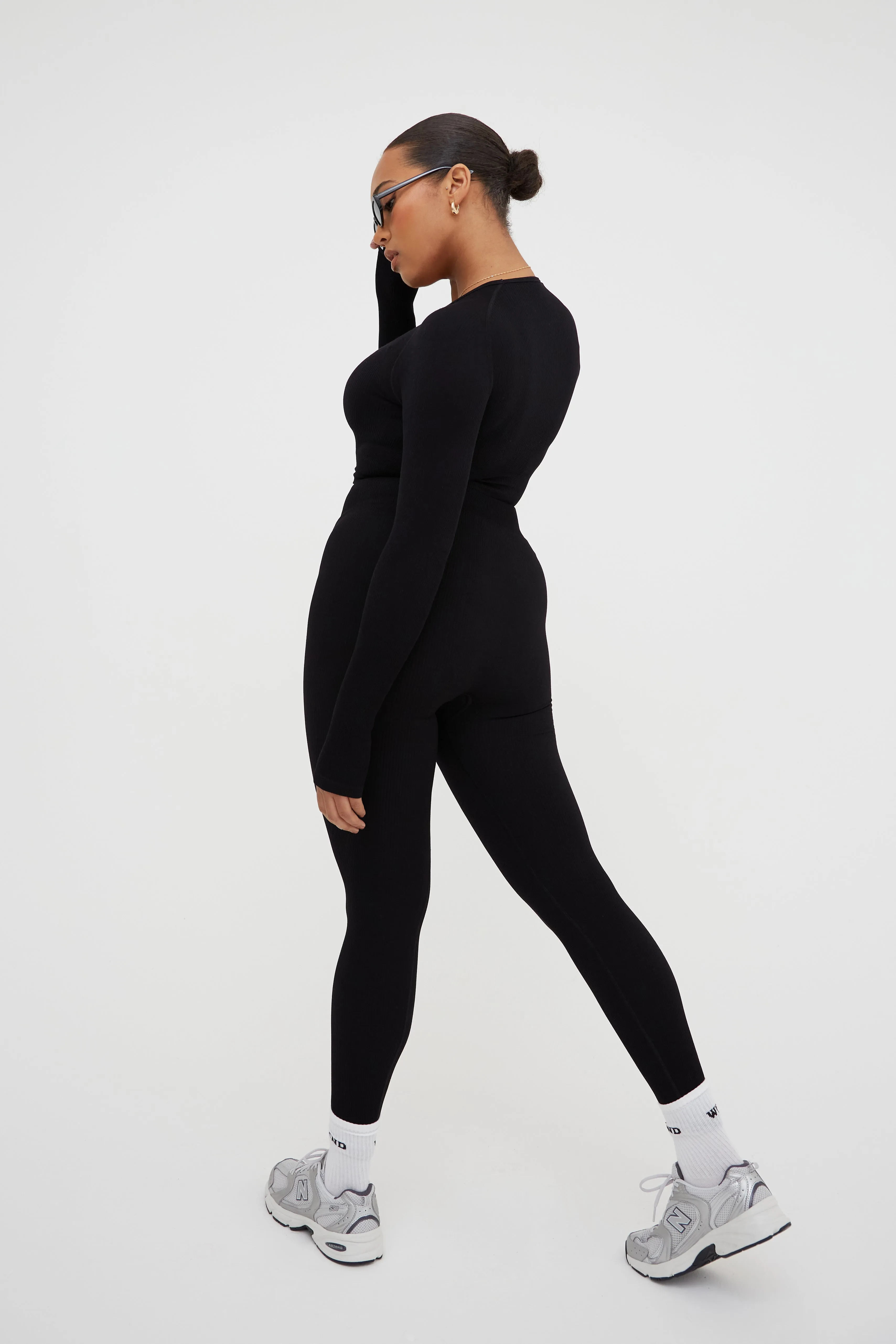 SEAMLESS RIB HIGH WAIST LEGGINGS