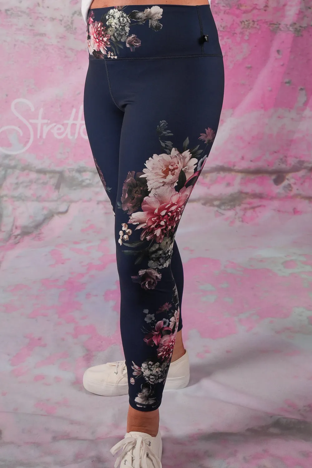 Shannon Yoga Legging - Navy Florencia