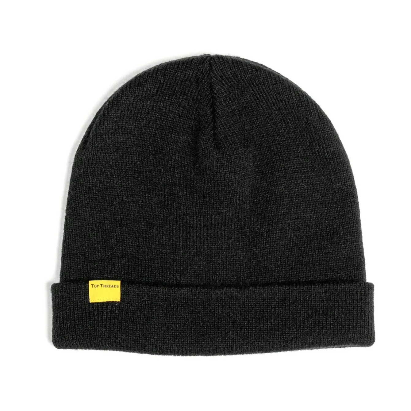 Shoreman Cuffed Beanie- Black/Yellow