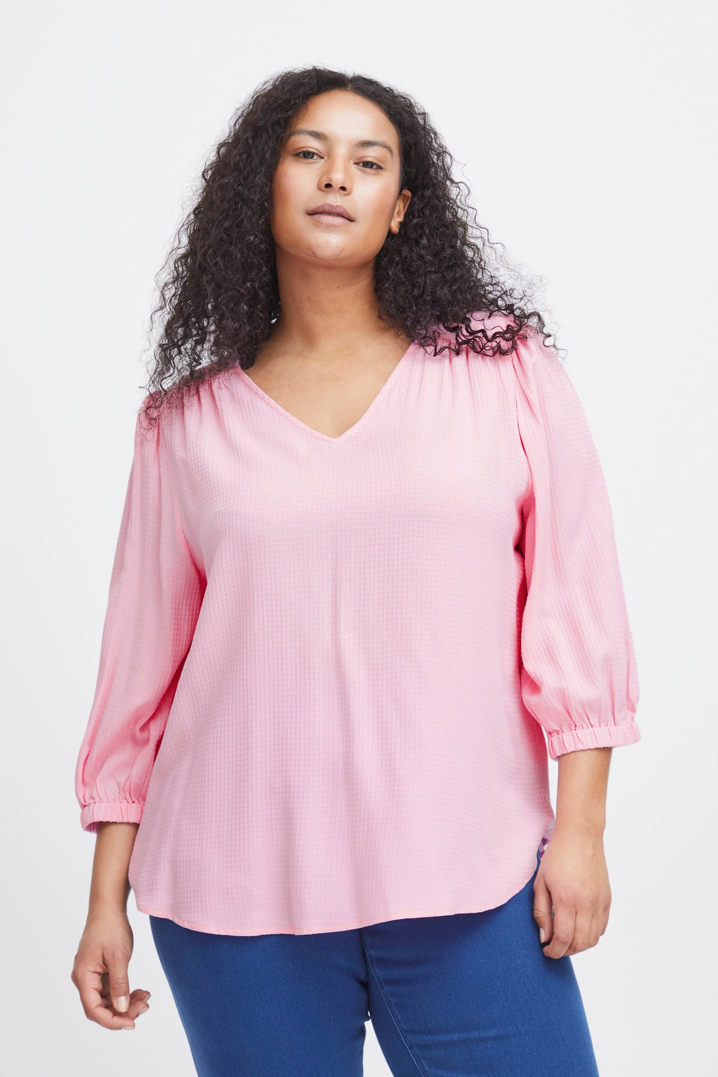 Simple Wish Oline Blouse in Pink