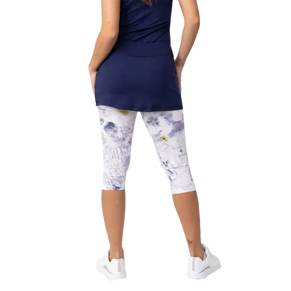 Sofibella UV Abaza Feather 13 in Womens Tennis Skirt With Capri Leggings