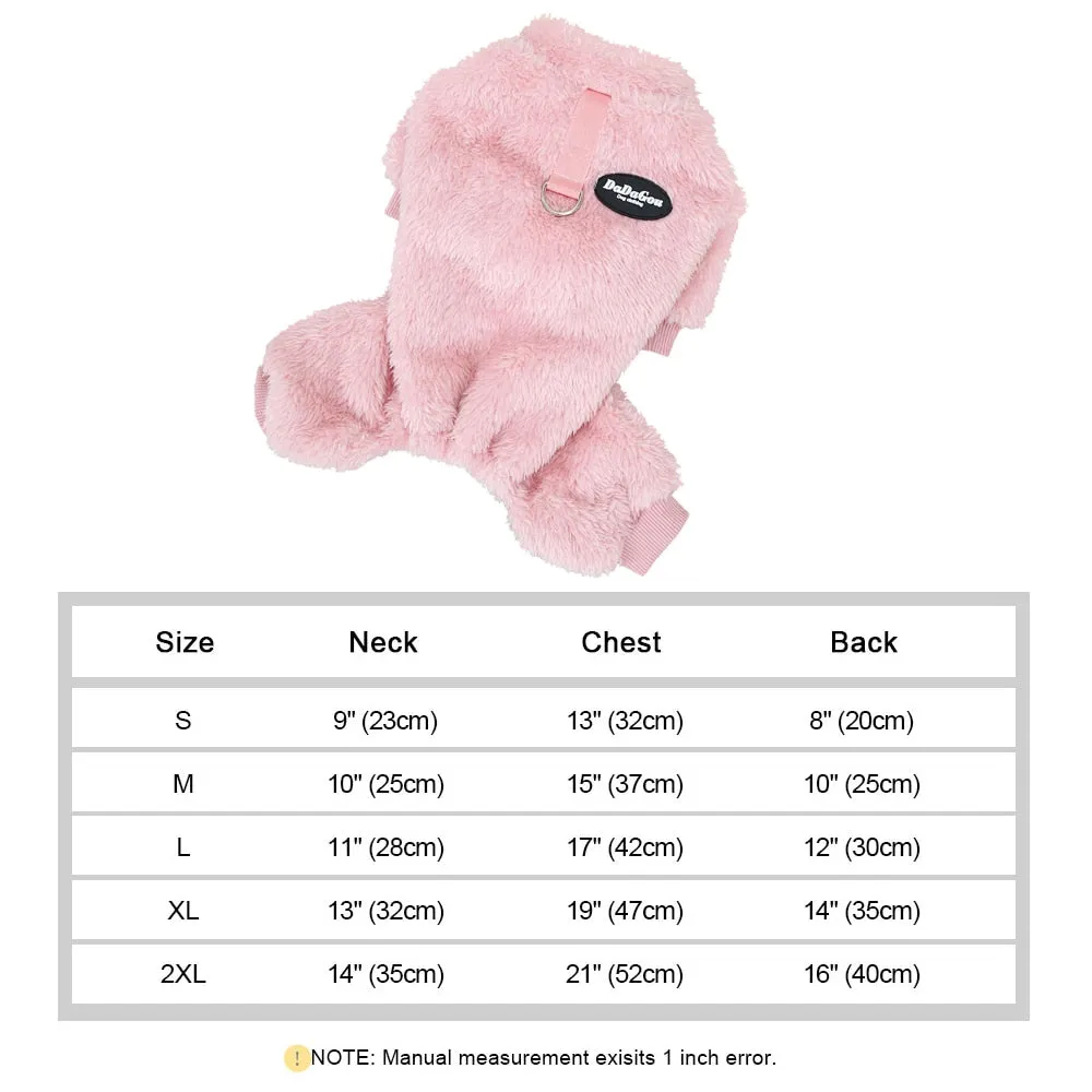 Soft Coral Fleece Pet Sweater