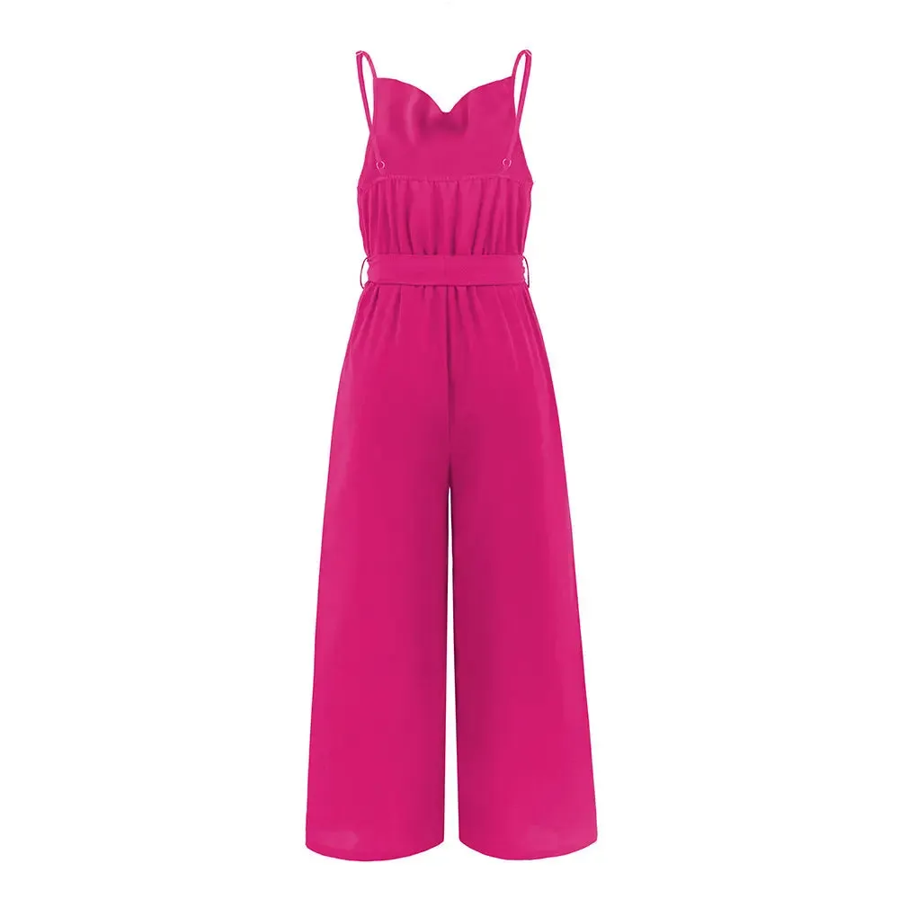 Sophisticated Sleeveless Wide Leg Jumpsuit for Women