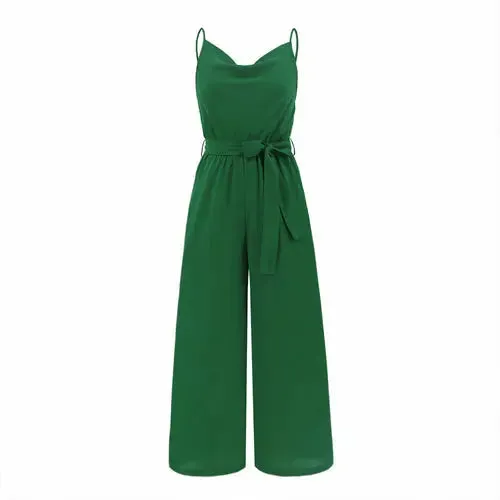 Sophisticated Sleeveless Wide Leg Jumpsuit for Women