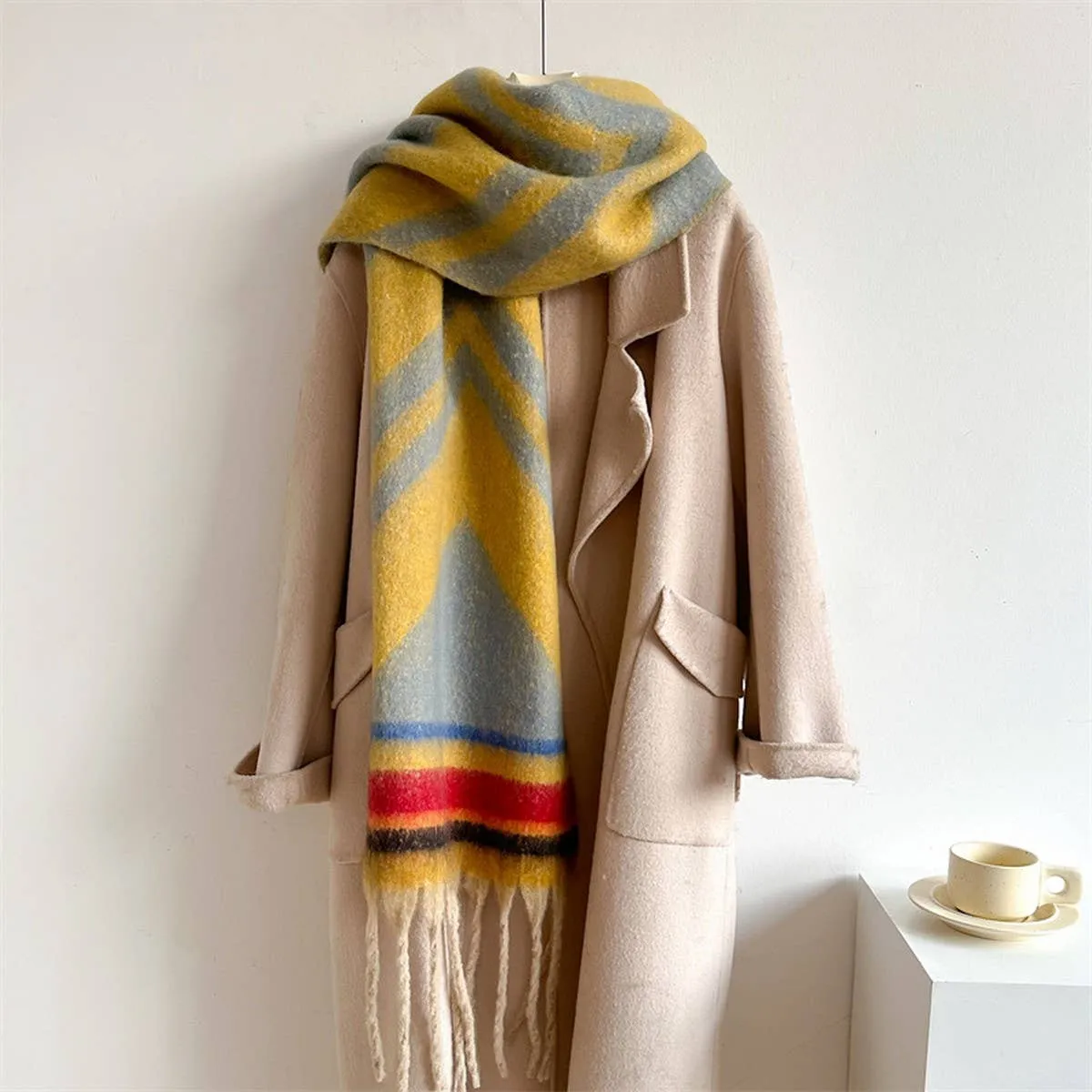 Striped Scarf - Pink