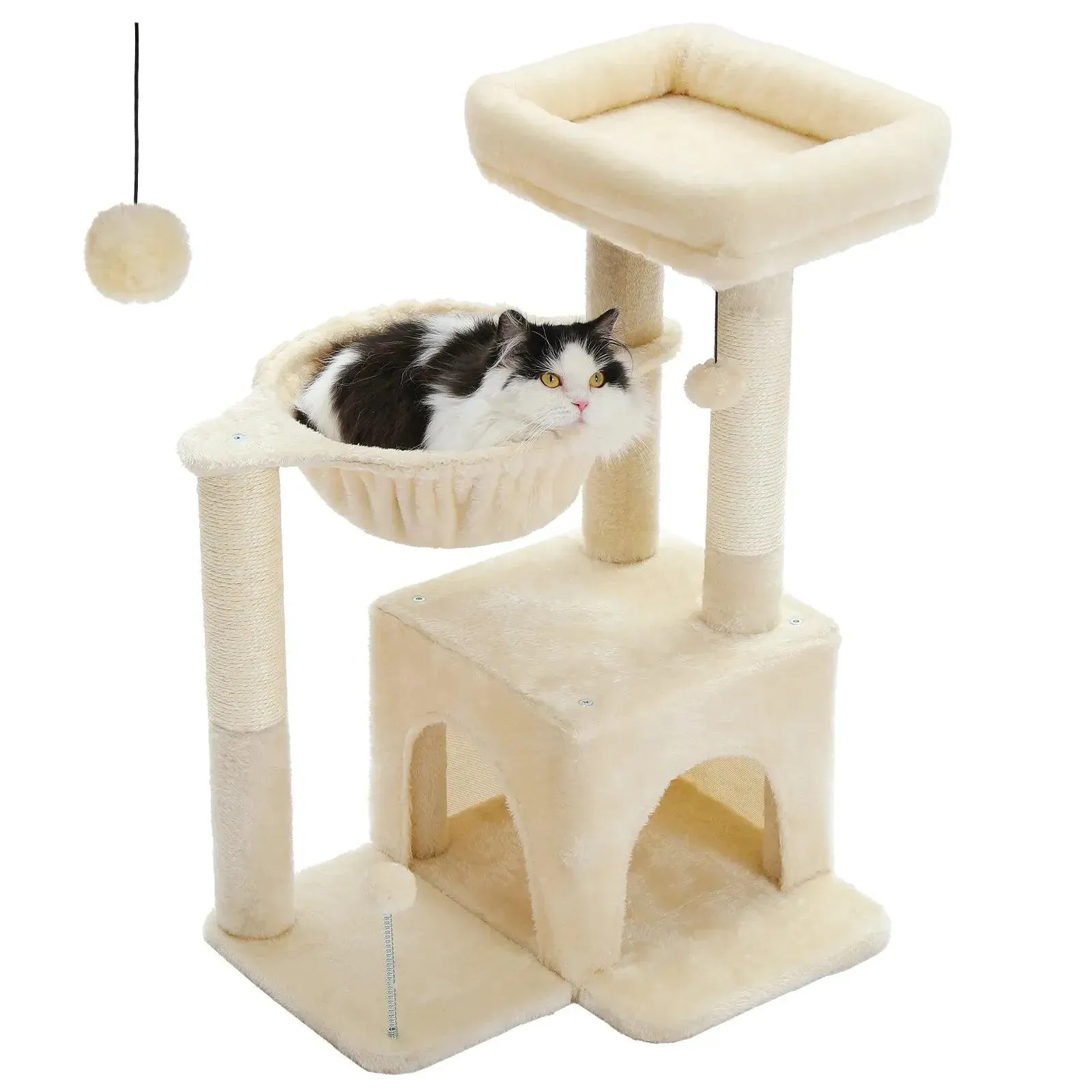 Stylish H75CM Cat Tree Condo - 2