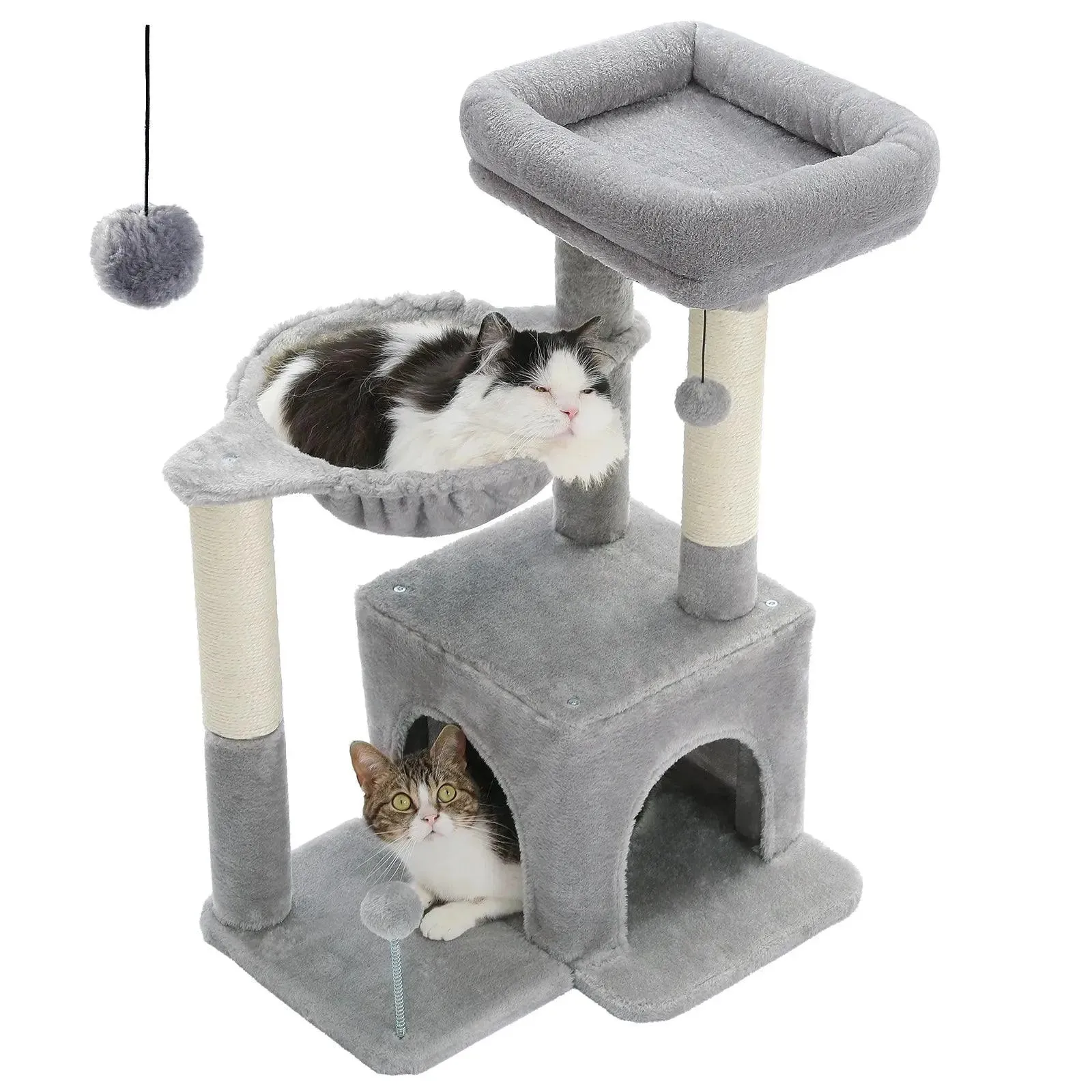 Stylish H75CM Cat Tree Condo - 2