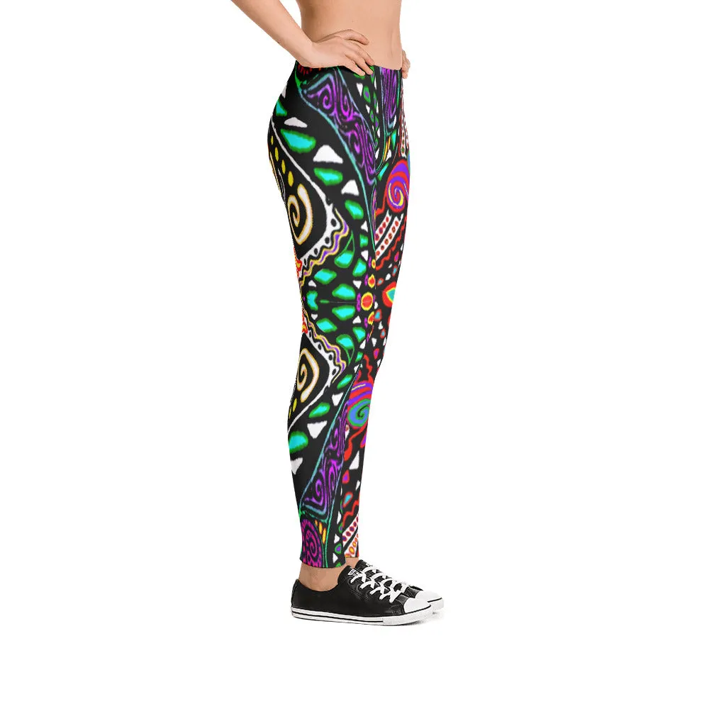 SWIRLY COLORS Leggings