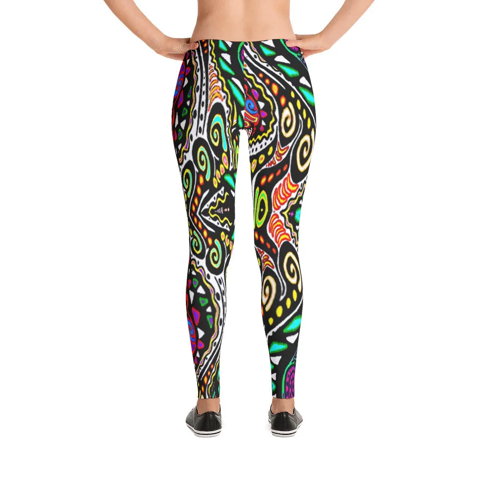 SWIRLY COLORS Leggings