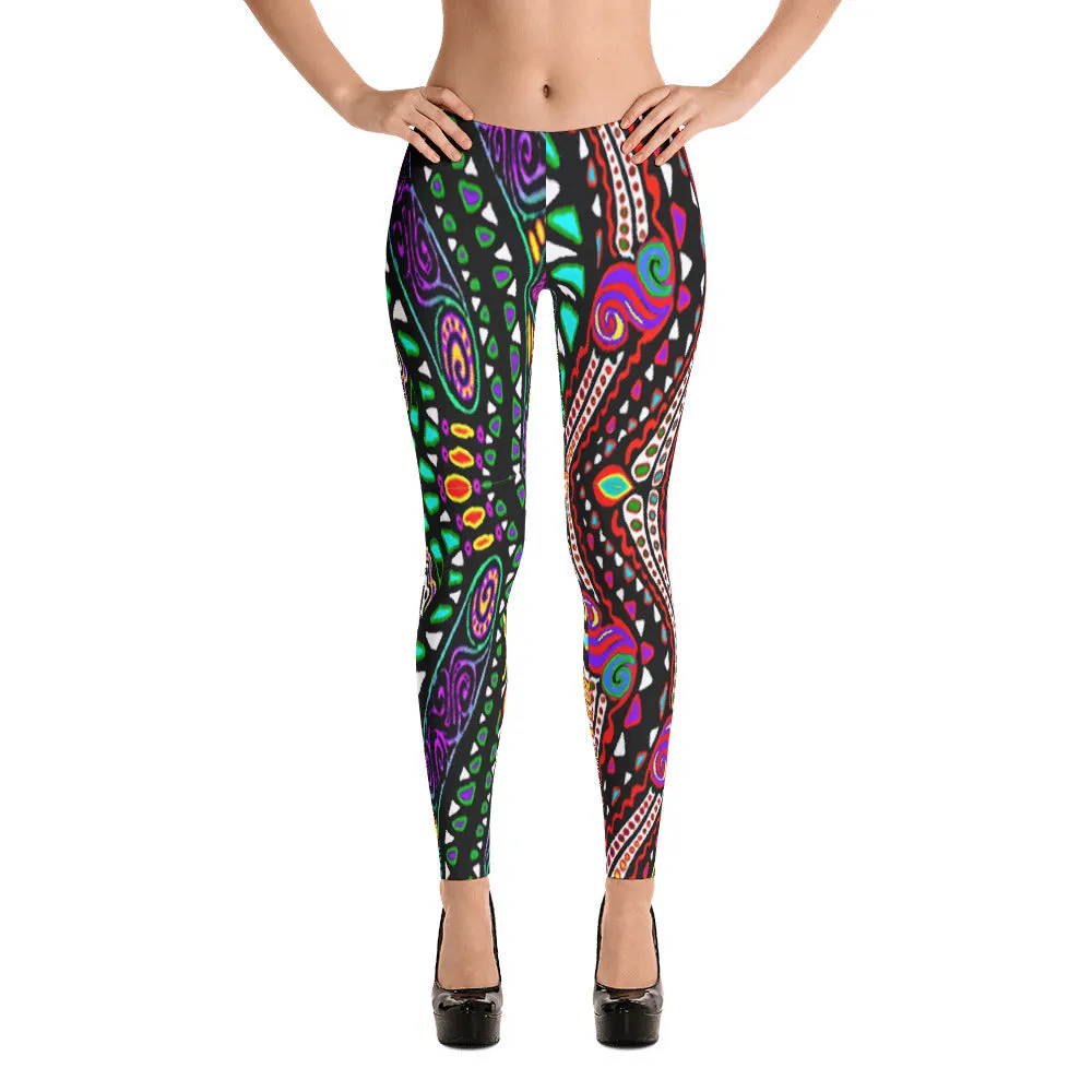 SWIRLY COLORS Leggings