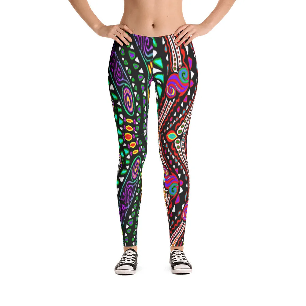 SWIRLY COLORS Leggings